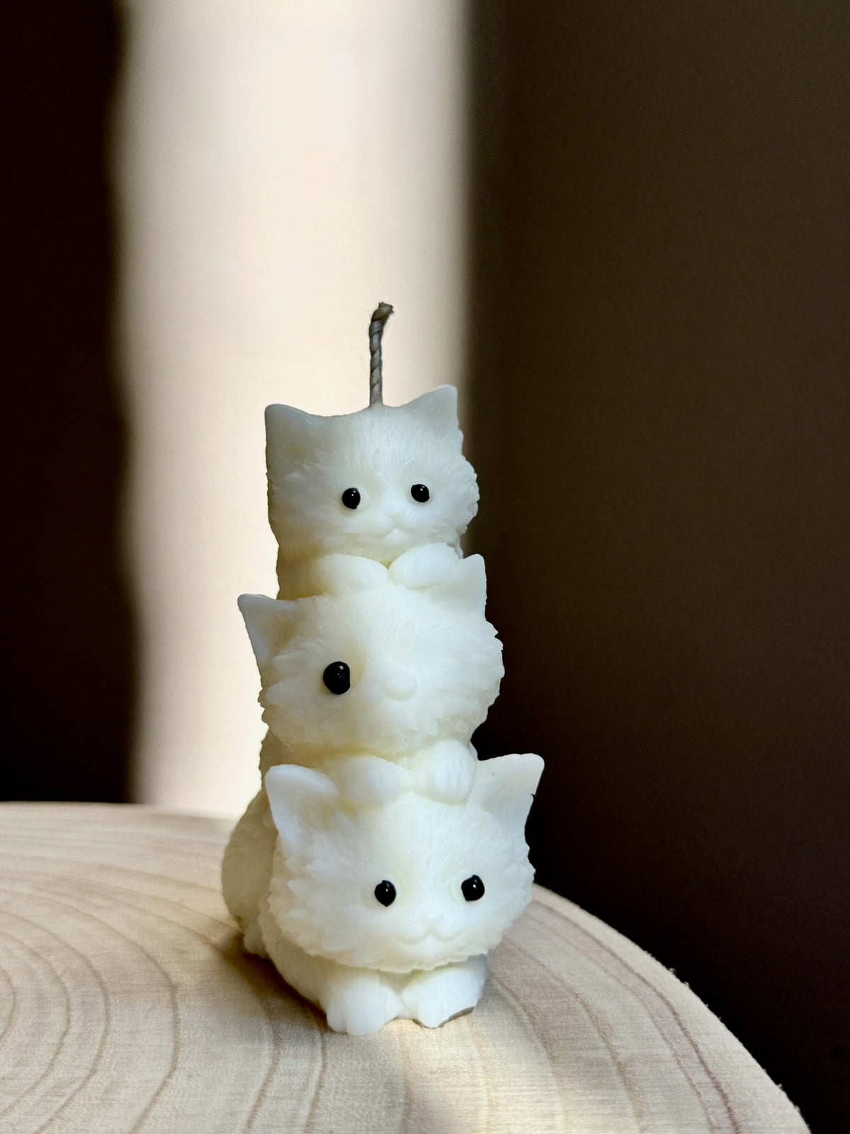 Drie katjes op elkaar - kaars