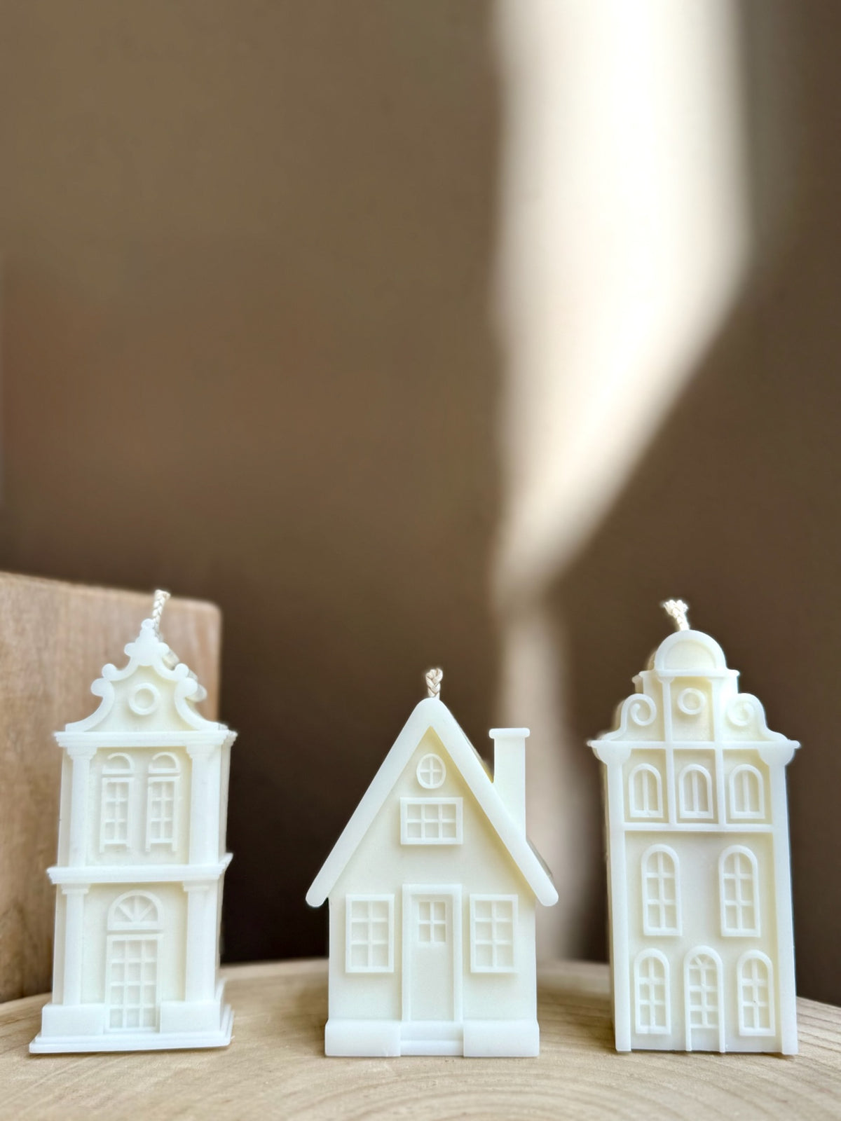 Hollandse huisjes (set 3 kaarsen)