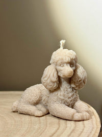 Lady - liggende poedel kaars