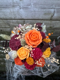Bloemenboeket van sojawas - herfstkleuren, small
