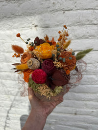Bloemenboeket van sojawas -