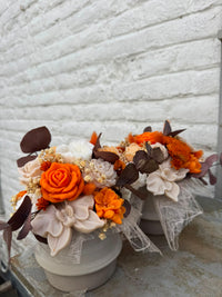 Bloemenboeket van sojawas - oranje
