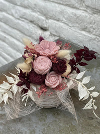 Bloemenboeket van sojawas - roos & paars, small