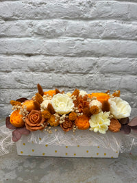 Bloemenboeket van sojawas - oranje, langwerpig