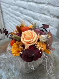 Bloemenboeket van sojawas - herfstkleuren, small