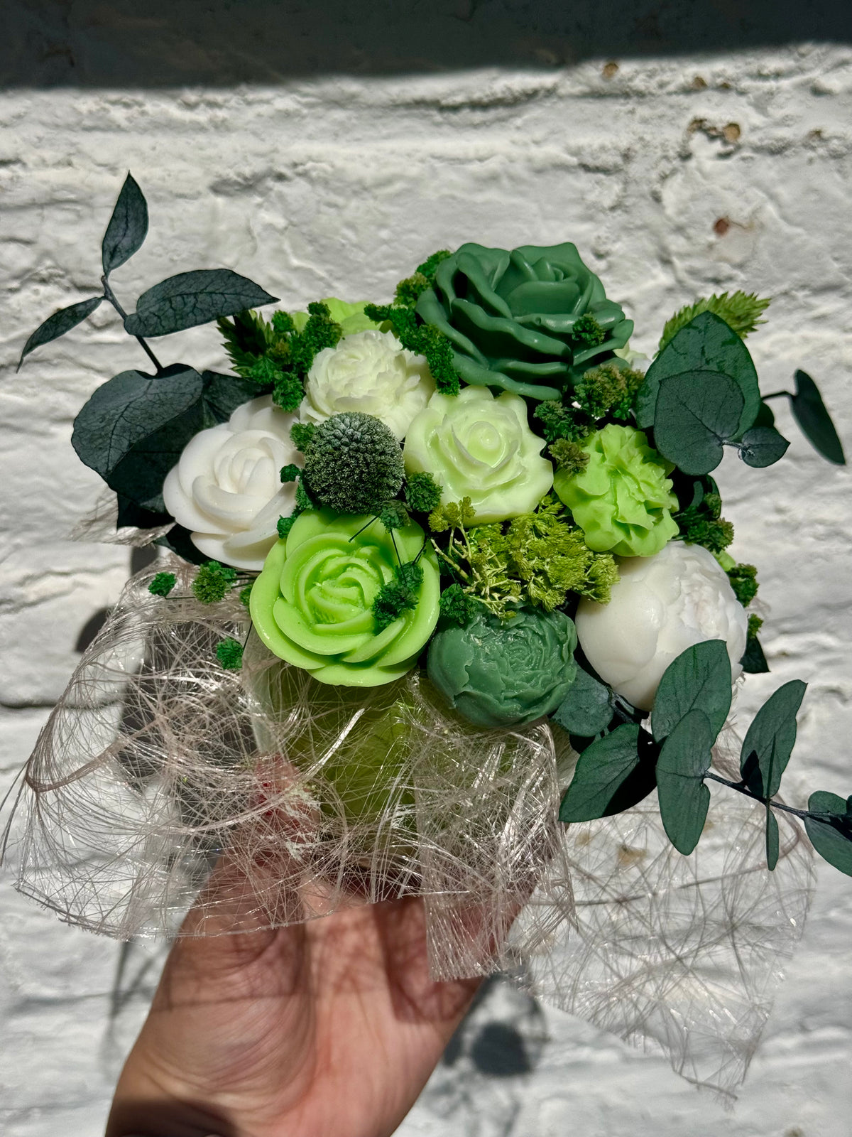 Bloemenboeket van sojawas - petit jardin vert 🌿