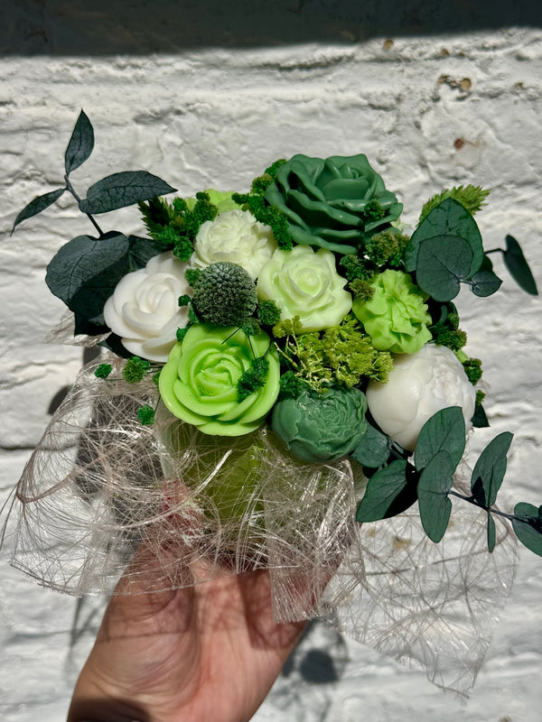 Bloemenboeket van sojawas - petit jardin vert 🌿