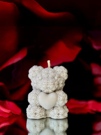 Eternal rose heart bear