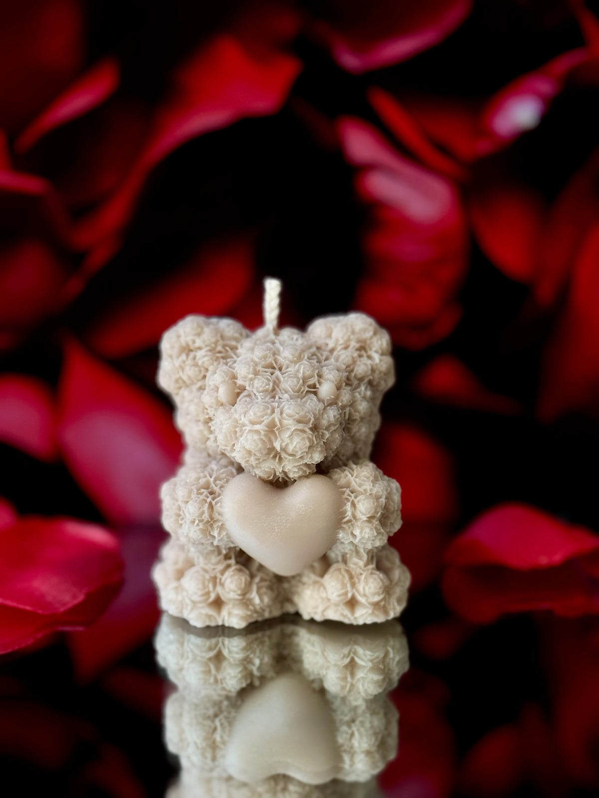 Eternal rose heart bear