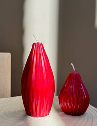 Set kegel kaarsen (groot + klein)