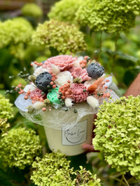 Bloemenboeket van sojawas