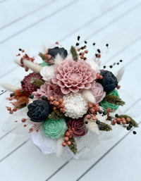 Bloemenboeket van sojawas