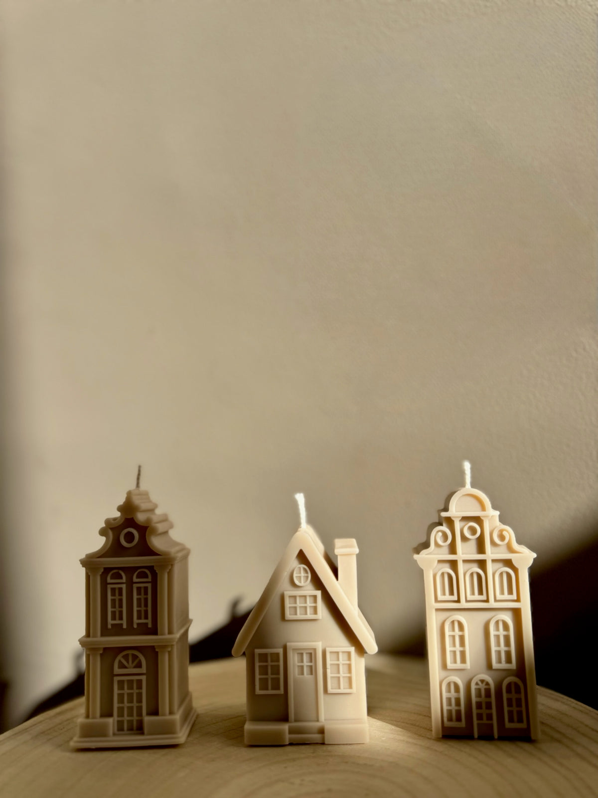 Hollandse huisjes (set 3 kaarsen)