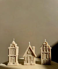Hollandse huisjes (set 3 kaarsen)