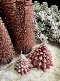 Frosty Christmas tree - besneeuwde kerstboom kaars