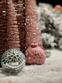 Snowflake Globe – Kerstbal kaars