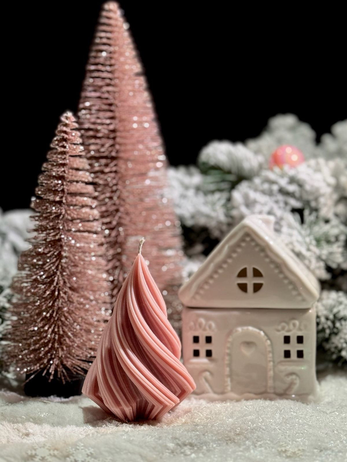 Swirl Christmas tree - kerstboom kaars