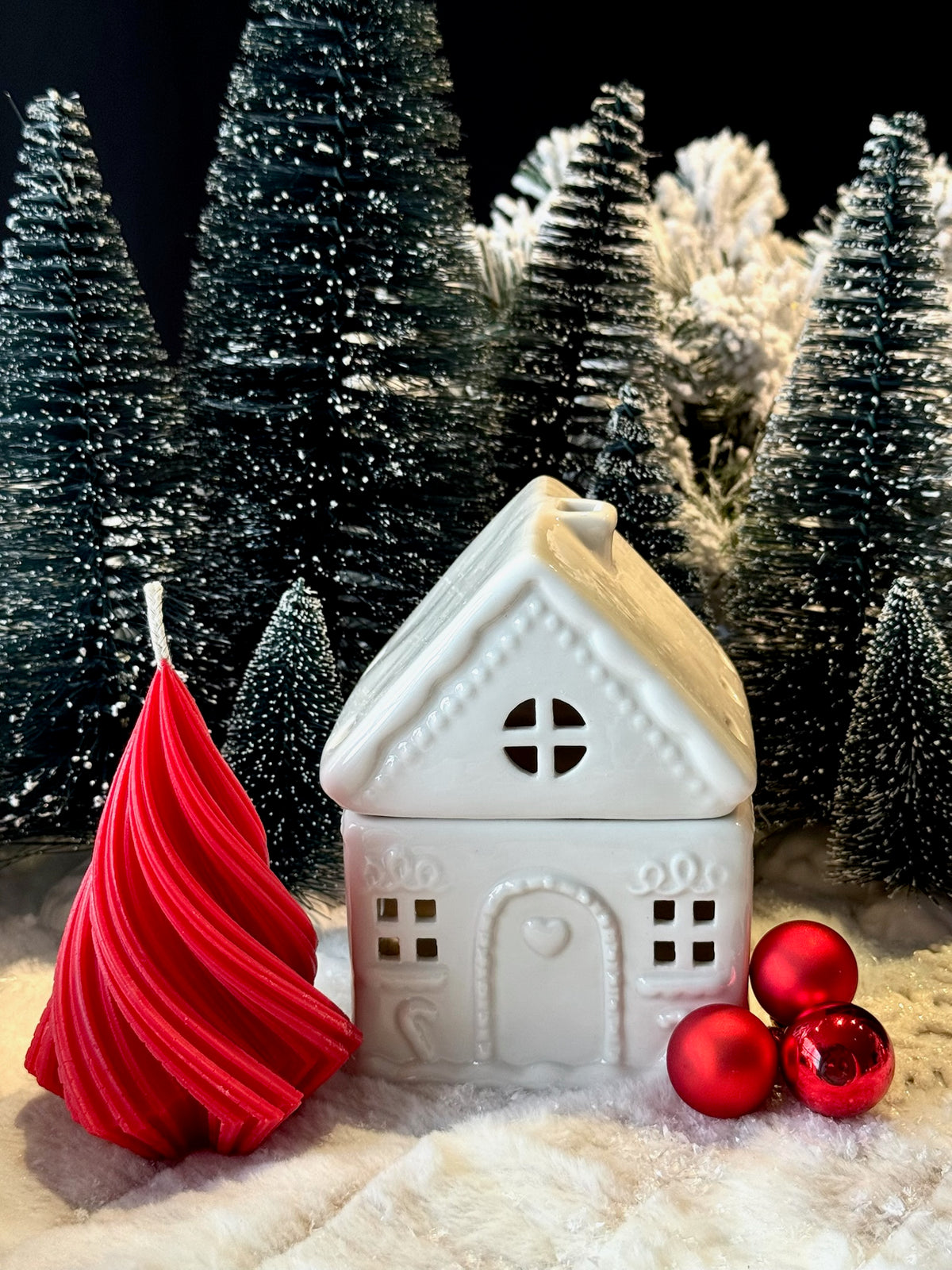 Swirl Christmas tree - kerstboom kaars