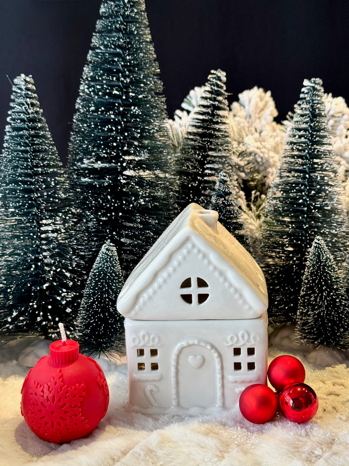 Snowflake Globe – Kerstbal kaars