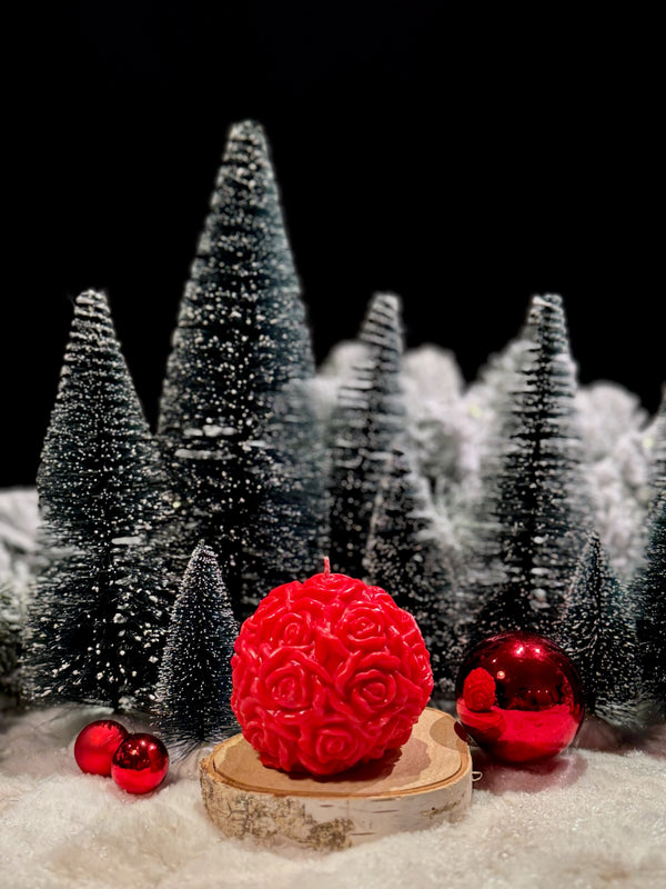 Rose Sphere - rozenbol kaars