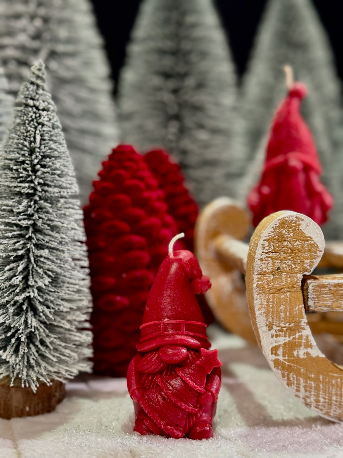 Jolly Fir (kerstkabouter met kerstboom) - kaars