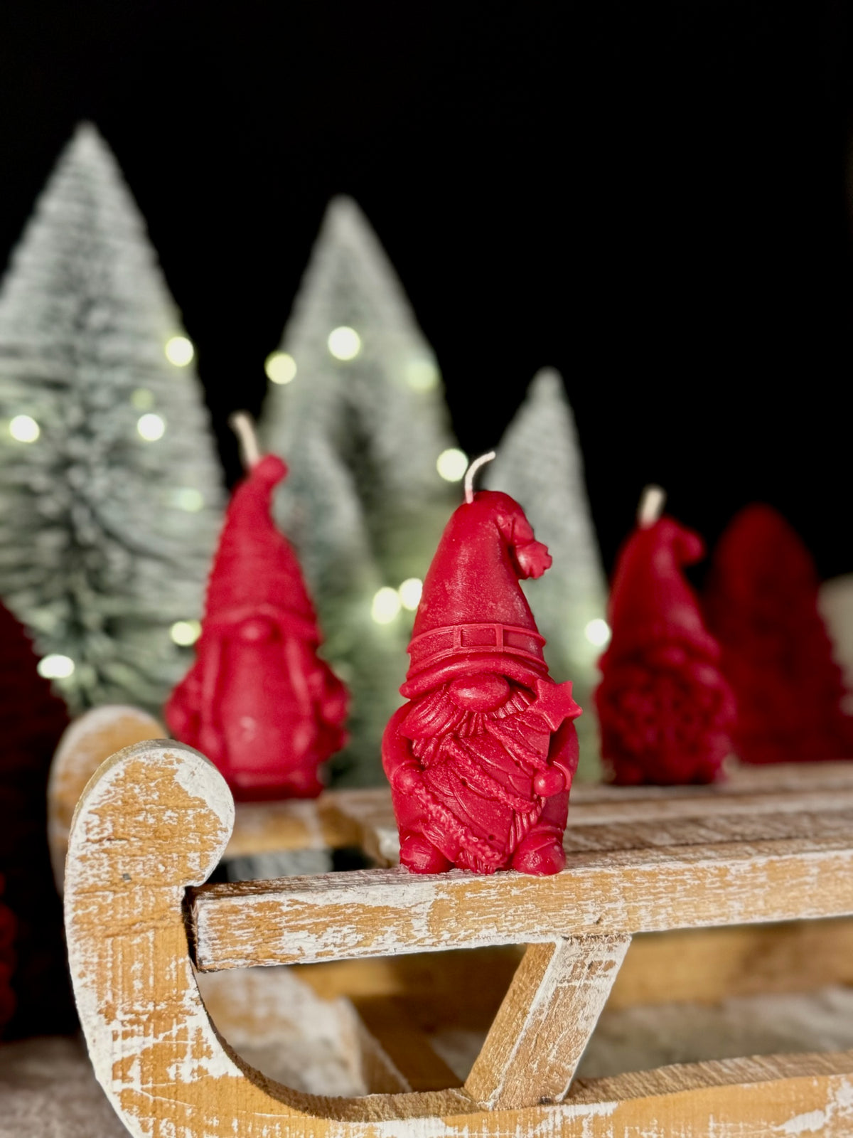 Jolly Fir (kerstkabouter met kerstboom) - kaars