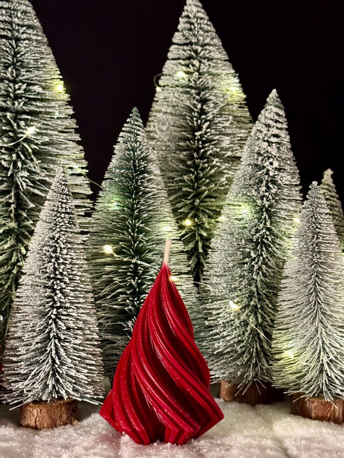 Swirl Christmas tree - kerstboom kaars