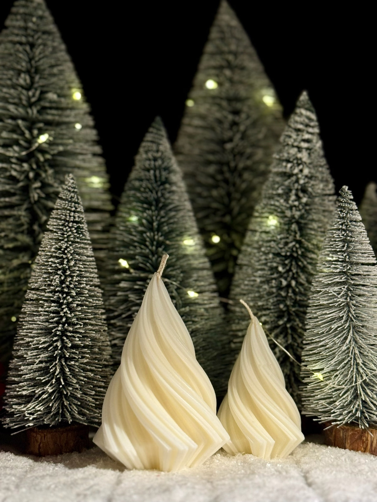 Swirl Christmas tree - kerstboom kaars