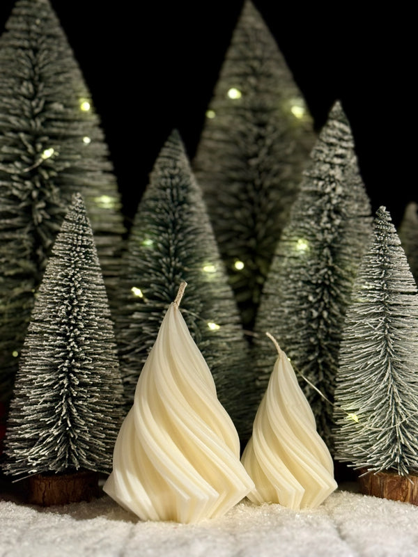 Swirl Christmas tree - kerstboom kaars
