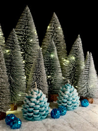Pine cone candle