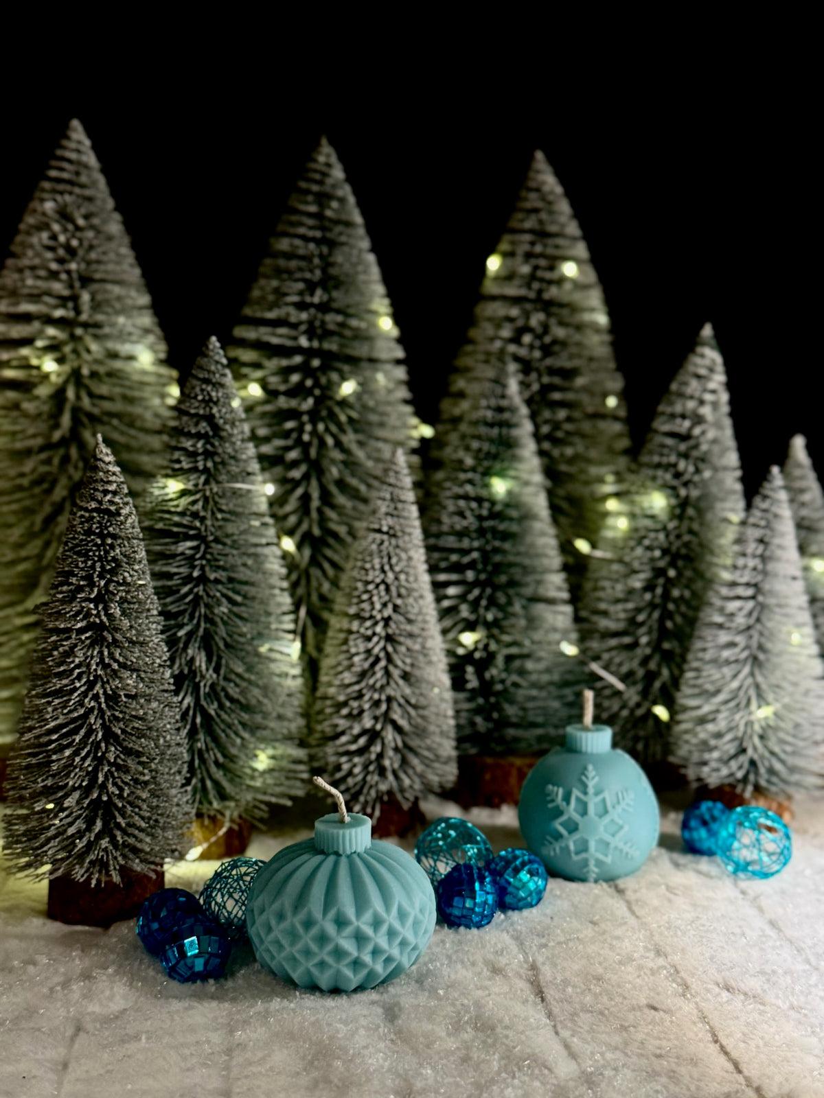 Snowflake Globe – Kerstbal kaars