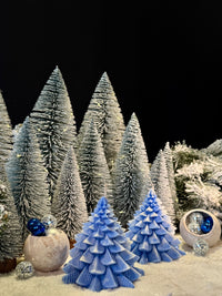 Frosty Christmas tree - besneeuwde kerstboom kaars