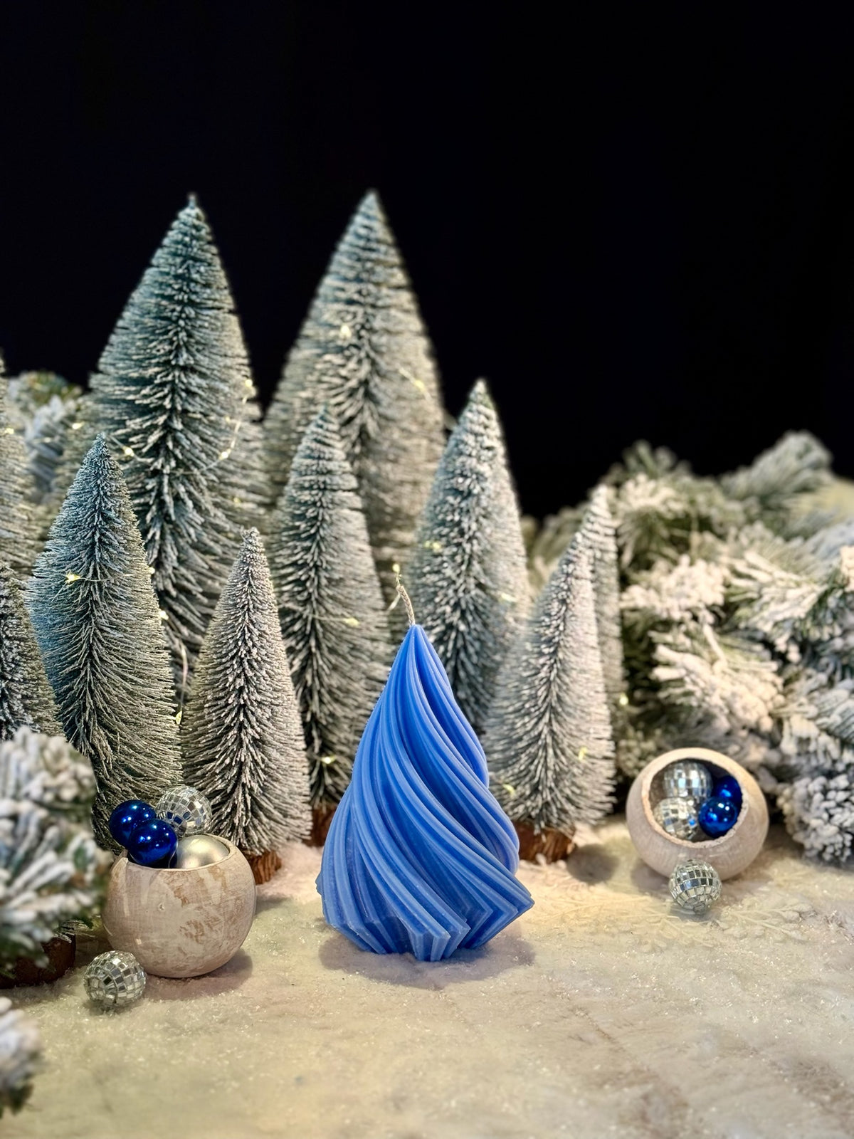 Swirl Christmas tree - kerstboom kaars