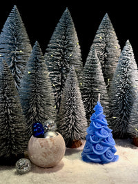 Blooming Christmas tree - Bougie sapin de Noël avec des fleurs