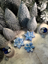 Dancing Snowflakes - set van 3 sneeuwvlok (drijf)kaarsen