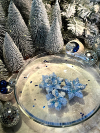 Dancing Snowflakes - set van 3 sneeuwvlok (drijf)kaarsen