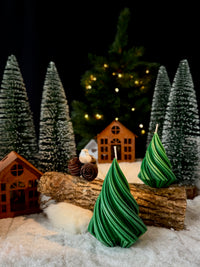 Swirl Christmas tree - kerstboom kaars