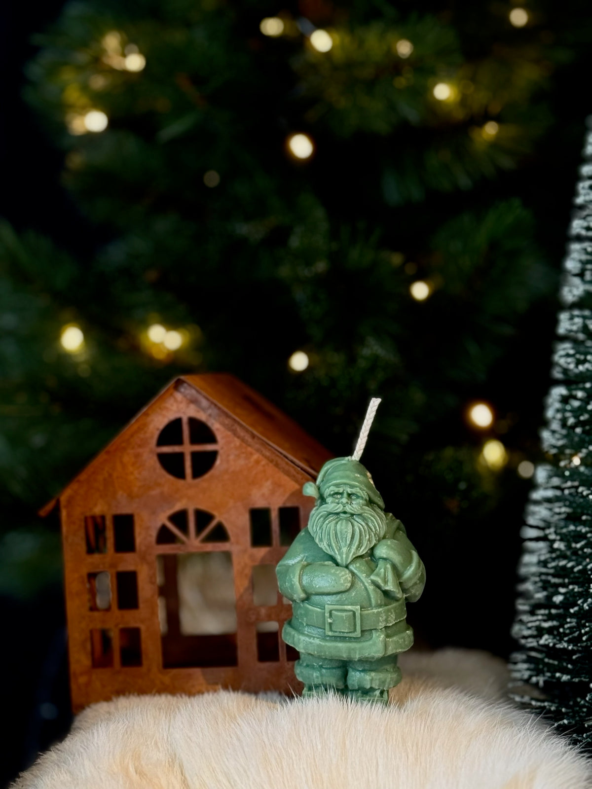 Santa Claus - kerstman kaars