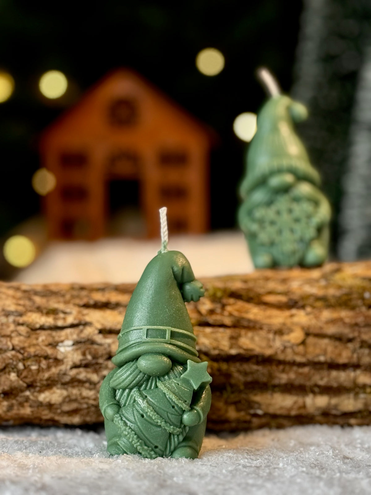 Jolly Fir (kerstkabouter met kerstboom) - kaars