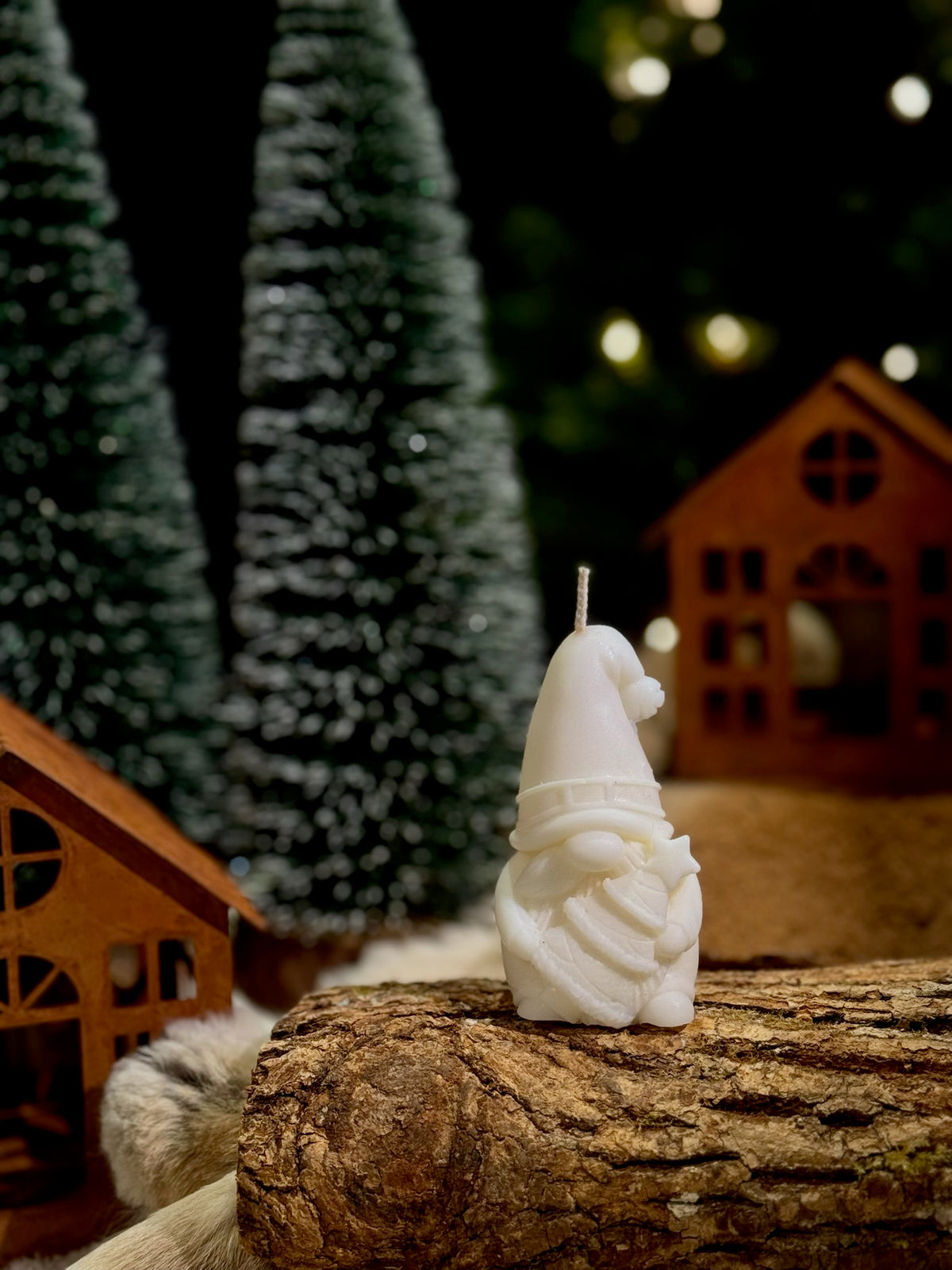 Jolly Fir (kerstkabouter met kerstboom) - kaars