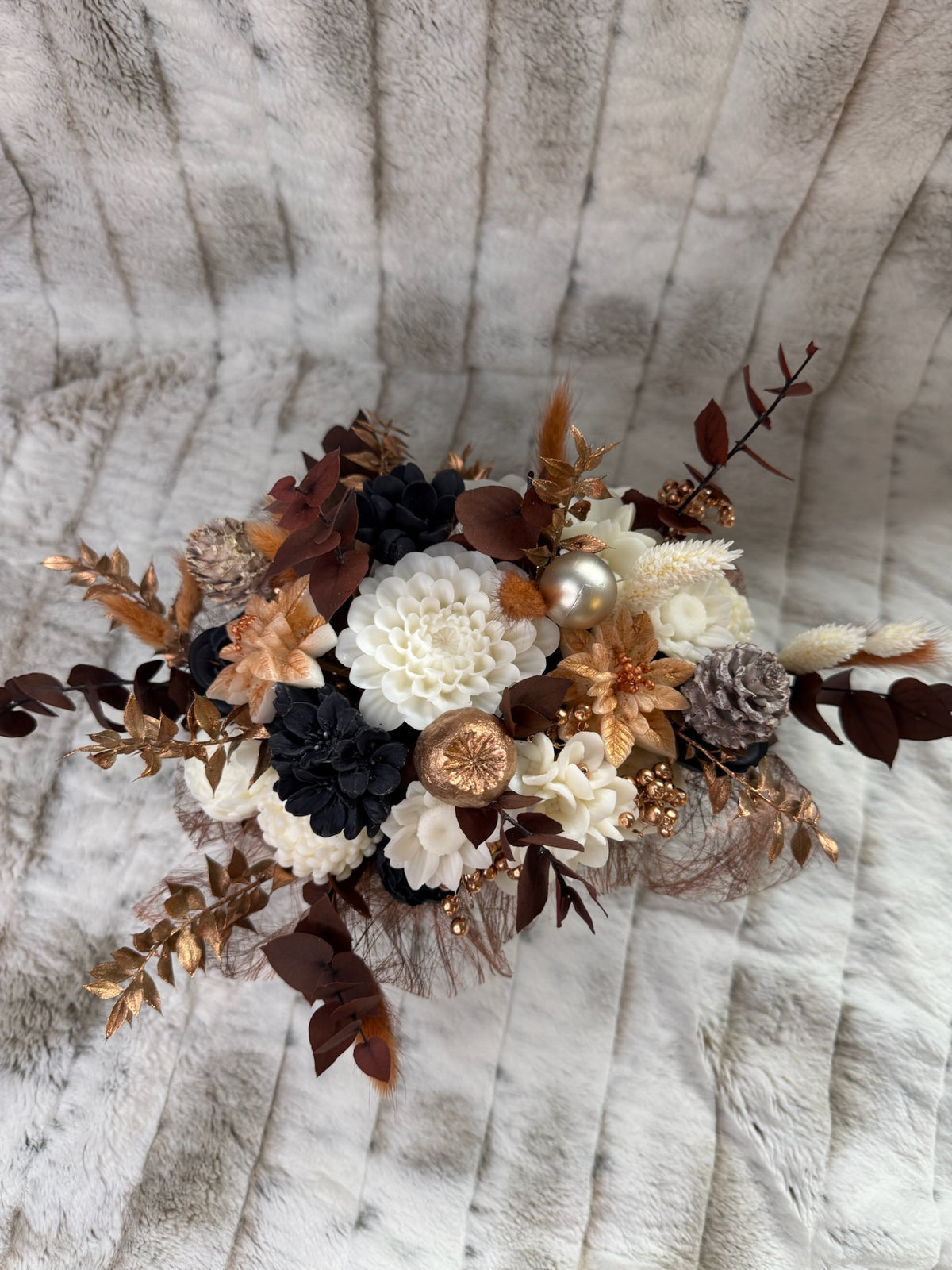 Bouquet en cire de soja - bronze