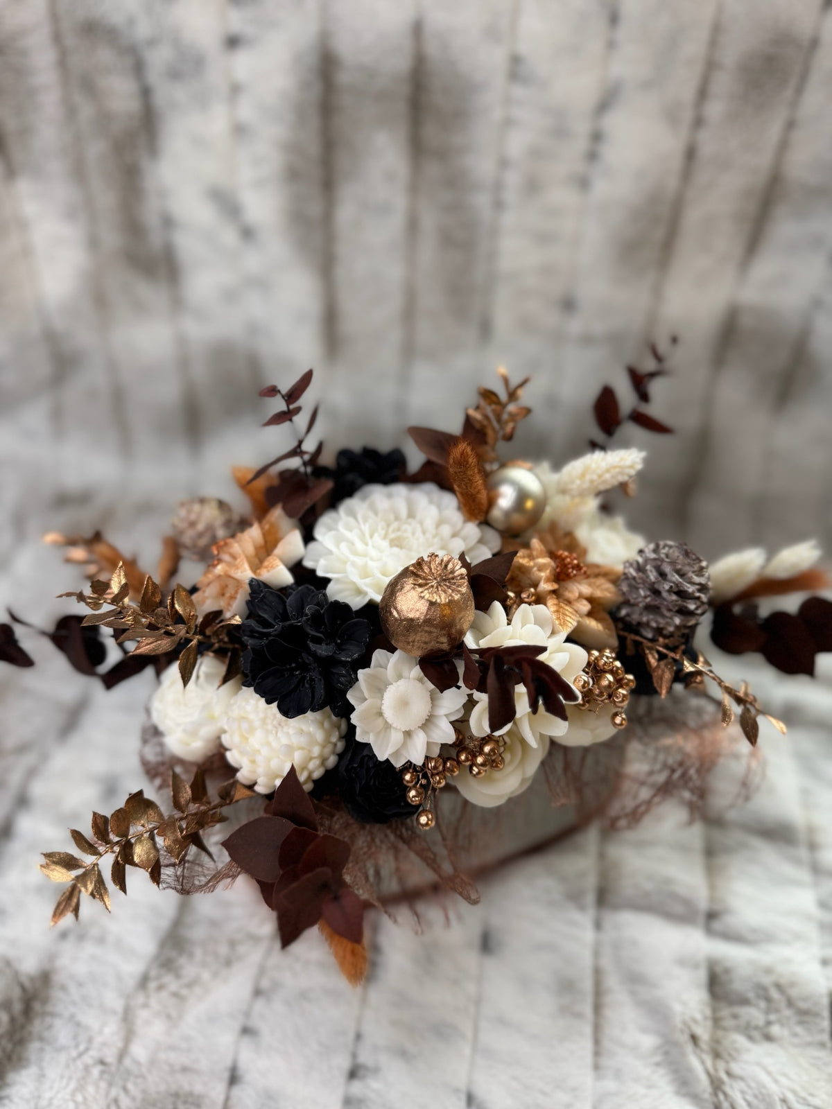 Bouquet en cire de soja - bronze