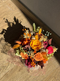 Bloemenboeket van sojawas -